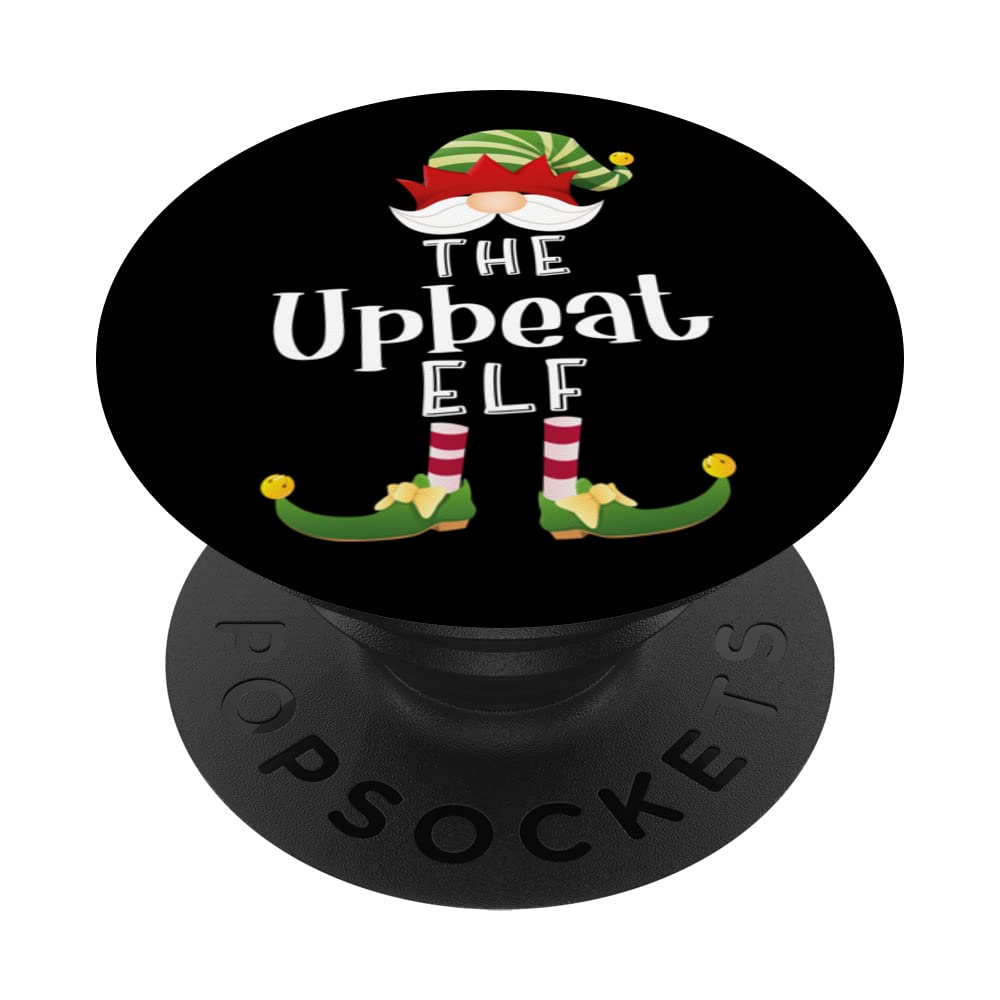 Upbeat Elf Group Christmas Funny Pajama Party PopSockets Swappable PopGrip