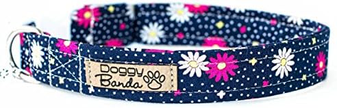 Daisy Dog Collar Floral Female Dog Collar Trendy Spring Dog Collar Flowers Pattern Dog Collar Girl Soft Dog Collar Custom XSmall/Medium/Large/XLarge