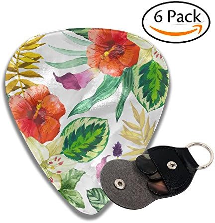 3D Hawaiian Vector Diy Unique Personality Guitar Picks As A Gift