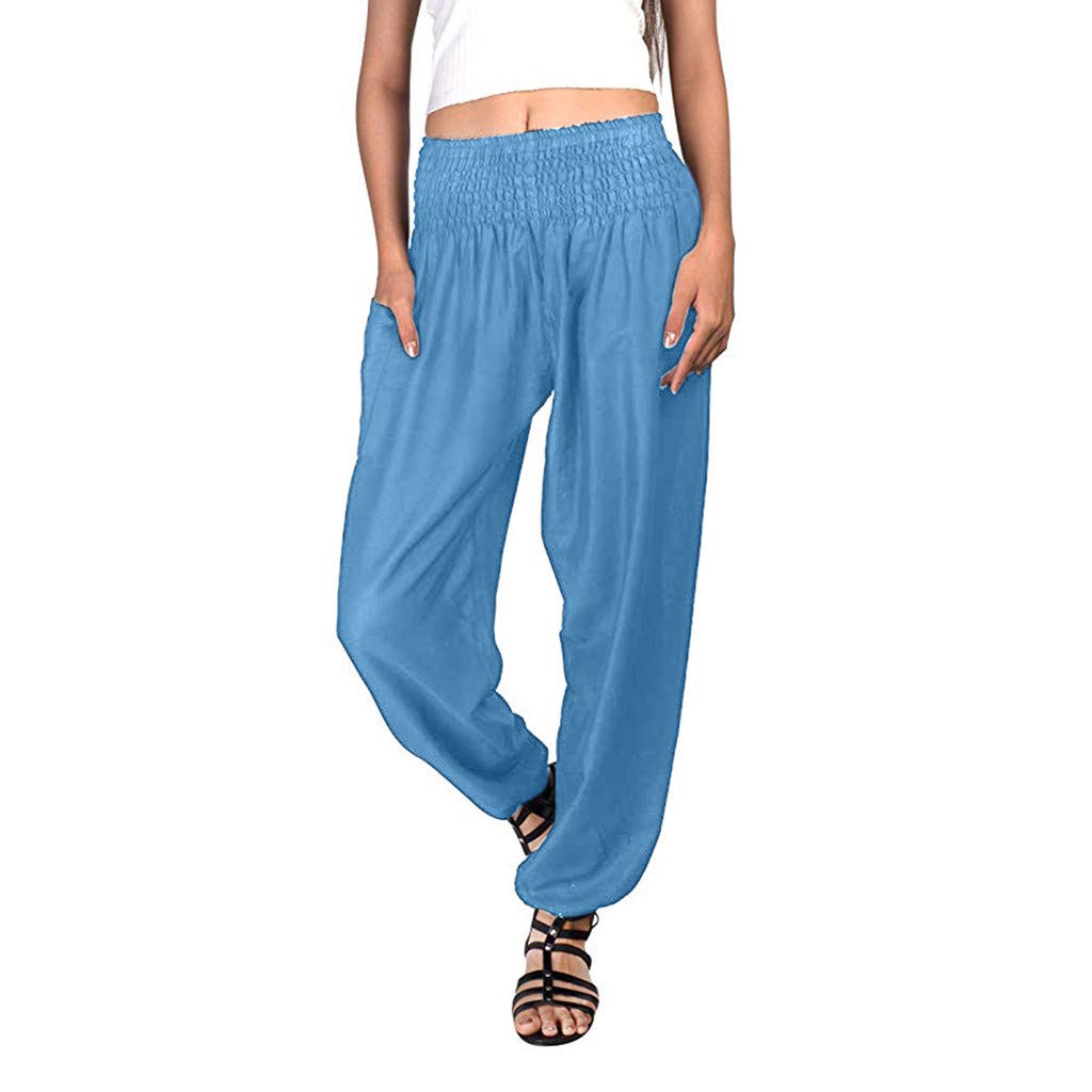 Happy Shopping Htdbkdbk High Waist Yoga Pants Men Women Solid Color Casual Loose Hippy Yoga Trousers Baggy Boho Aladdin Harem Pants Store Online Propangas Com Br