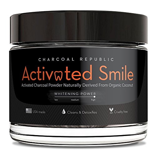 Activated smile natural teeth whitening charcoal powder…