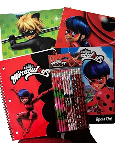 School Supplies for Elementary featuring Miraculous Folders, Writing Tablet, Pencils - Thumbnail 5