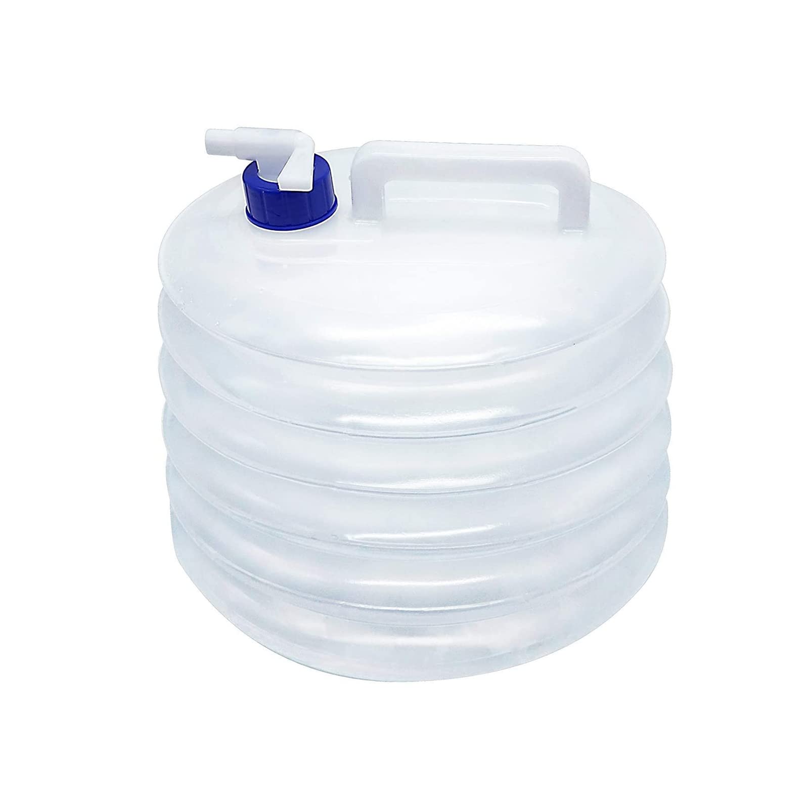 FOXNSK Collapsible Water Container, 5L 10L 15L Portable Folding Water Carrier with Tap, BPA Free Water Carrier Tanks - Water Storage for Camping, Hiking, Climbing, Outdoor, Fishing, Travel (5L)