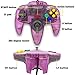 Wired Controller For Nintendo 64 N64 Console, Upgraded Joystick Classic Video Game Gamepad（Clear Green and Clear Purple,Pack of 2） (Renewed)thumb 1