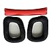 Tinksky 1pcs Logitech G430 G930 Ear Pads Soft Foam Earpads Ear Cushions with Head Beam Cushion (Red+Black)