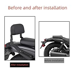 HRuizq Motorcycle Passenger Low Backrest Sissy Bar