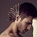 New Unique 1Pc(Left) Unisex Big Feather Ear Cuff Non Piercing Gold Earring(WP-G-86)