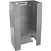 American Made Stainless Steel Wall Mountable Single Glove Box Holder/Dispenser - Easily Store and Dispense Your Gloves, Masks, (9.75 H X 5.5 W X 3.5 D)