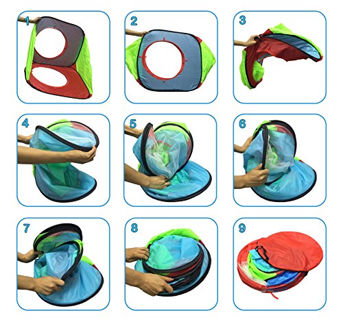 6 Kiddey+Childrens+Dual+Tunnel+3+Piece
