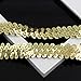 Gleaming Ribbon Sequin Applique Knit Fabric Shiny Dot Confetti for DIY Sewing 10 Yards