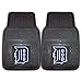 FANMATS 8837 Detroit Tigers 2-Piece Heavy Duty Vinyl Car Mat Set, Front Row Floor Mats, All Weather Protection, Universal Fit, Deep Resevoir Design