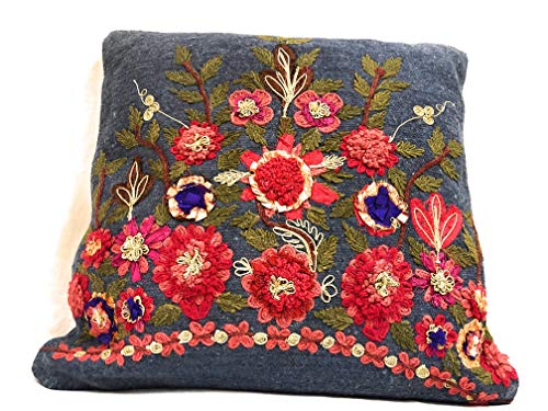 Amazon Com Karma Living Velvet Renaissance Handmade Pillow Home