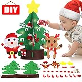 DIY Felt Christmas Tree Xmas Ornaments Decoration Set Craft Activities Kits Decor Toy Gift for Kids Toddler