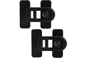 2pcs Child Safety Refrigerator Lock with Adhesive Pads, Childproof Fridge Lock for Kids Baby Cabinet Locks for Oven RV Doors 