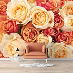 Wall Mural Elegant Rose Flower Floral Photo Removable Self-Adhesive Large Wallpaper - 66x96 inches