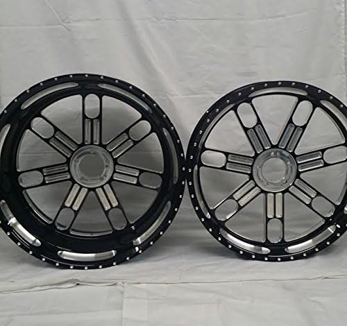 Yahama R1 2009-2012 360mm Black Contrast Cut Slam Wheels