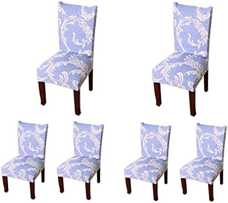 Jiuhong Stretch Removable Washable Short Dining Chair Protector Cover Slipcover (6, Style 31)