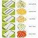 Mandoline Slicer+Peeler, Kitchen Vegetable Slicer Vegetable Grater Vegetable Cutter Julienne Slicer Potato Slicer Food Slicer Cheese Chopper Veggie Cutter for Cucumber With 5 Interchangeable Blades