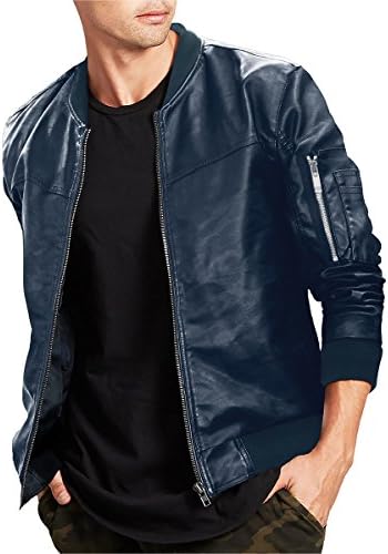 FRIED DENIM Men’s Premium Multi Style Bomber Jacket AJK45749 Navy XL