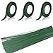 SONGZIMING 3 Rolls Flower Paper Tape with 50 Pieces Floral Stem Wire 16 Inch for Bouquent Stem Wrapping and Crafts, Dark Green