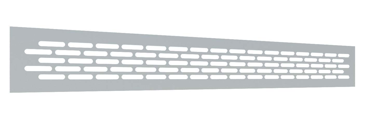 ALUSFERA kratka1_waskaelektro Ventilation Grille, Chrome, 60 x 484 mm | 1 Stück