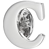 PATIKIL Letter Lapel Pins, Initial Alphabet Collar Pins Letter Brooch Pins for Women Men Shirt Dress Suits Coat Collar