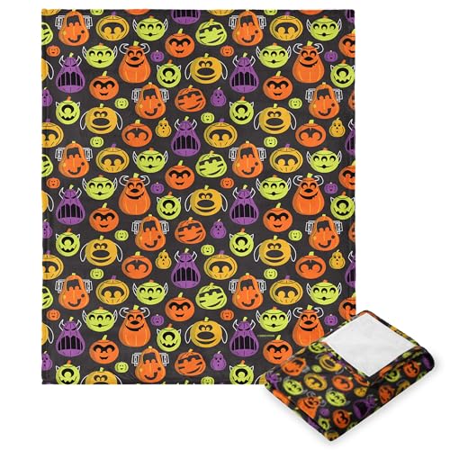 Disney Pixar, Jack-o'-Lanterns, Silk Touch Throw Blanket, 50 x 60 Inches
