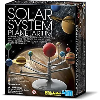 4M 3427 Solar System Planetarium – DIY Glow In The Dark Astronomy Planet Model Stem Toys Gift for Kids & Teens, Girls & Boys