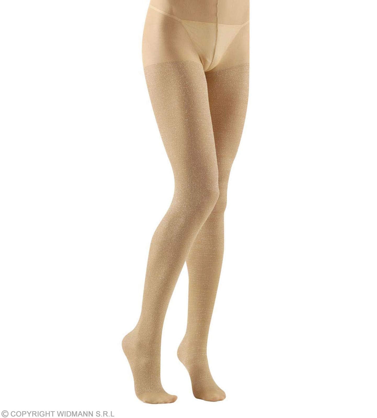 xL Pantyhose Glitter 40 Den Gold Accessory Extra Large for Lingerie Fancy Dress