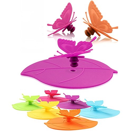 image for Teabloom Butterfly Cup Lids - Anti-dust Airtight Seal - CLEARANCE SALE