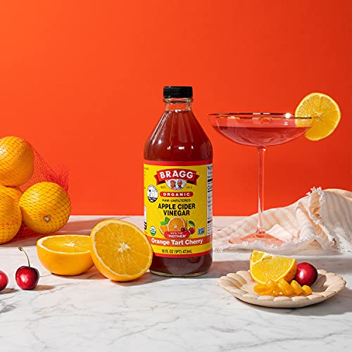 Bragg Organic Apple Cider Vinegar Blends 16oz, with Orange Tart Cherry