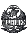 Military United States Marine Corp Metal Cast Iron Wall Art Memorabilia Decor