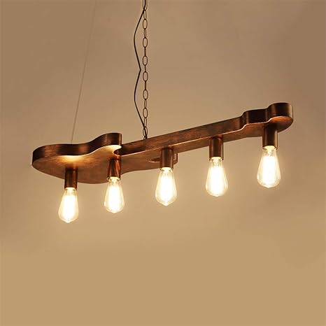 Farmhouse Hanging Ceiling Light Fixture Metal Retro Chandeliers
