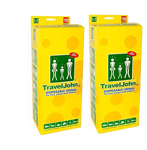 36 TravelJohn Disposable Adult Urinal Bags (36 Travel Urinal Bags)