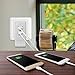 Mackertop 36W Dual USB Wall Charger with Qualcomm Quick Charge 3.0 and 1 Ports 5V 2.4A for Huawei P9,Galaxy S7/S6/Edge, Note 5/4, LG G5/G4, HTC One M8/M9/A9, Nexus 6, iPhone, iPad and More Phone