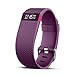 UMTELE Replacement Bands for Charge HR, Soft Silicone Interchangeable Strap with Metal Buckle Clasp for Fitbit Charge Heart Rate Wristband, Purple, Large