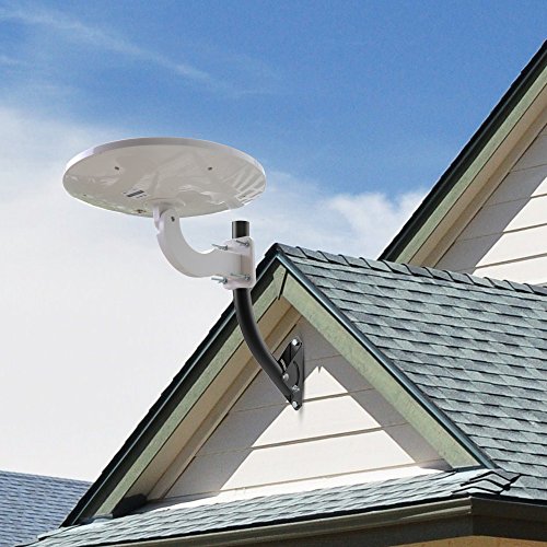 Universal Adjustable TV Antenna Mounting Pole & Brackets 13 inches for Outdoor Attic HDTV Antenna, Easy Installation, Solid Structure, Weather Proof Black - Thumbnail 5