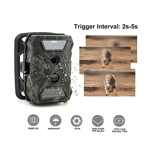 WYLZLIY-Home Wildkamera Jagdkamera Fotofalle Jagd-Kamera S680 Kunststoff 1080P 12MP High Definition Outdoor Jagdkamera… – Bild 7