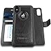 AMOVO Case for iPhone Xs/iPhone X (5.8’’) [2 in 1] iPhone Xs Wallet Case [Detachable Folio] [Vegan Leather] [Wrist Strap] iPhone X Flip Case with Box Package (c)