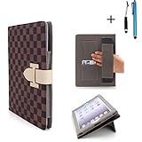 Cellular360 Classic Hand Grip / Stand Case for iPad 9.7, iPad 5th Gen., iPad 6th Gen., iPad Air 1 (2013) / iPad Air 2 (2014) with Credit Card Slot and Sleep/Wake Function (Brown)