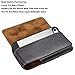 Yuzihan iPhone SE 5 5S 5C 4 inch Phone Holster Premium Leather Belt Holster Fit with Bare Phone Or Thin Skin Case On