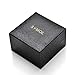 Quartz Watch Womens Waterproof Lady Watch Wrist Watch Creative Starlight Dial Birthday Gift with Genuine Leather Band