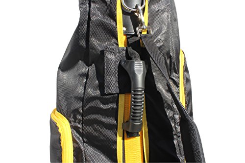 A99 Golf Travel Mate III Carryon Travel Cover Hard Case Hybrid Travel Bag with TSA Lock (Black/Grey) + One Protection Skin
