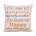 Kkseuza Onker Cotton Linen Square Decorative Throw Pillow Case Cushion Cover 18