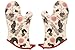 Now Designs Kitchen Style Basic Oven Mitt, Rustic Rooster, Set of 2