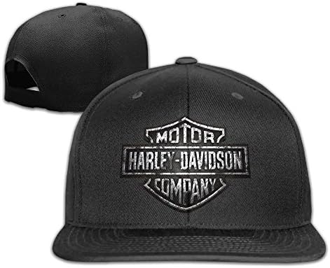 YhsukNNTBJ Adjustable Snapback Baseball Hat&cap Harley Logo Black