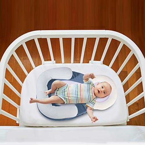 Portable Baby Crib Nursery Travel Folding Baby Bed Bag Infant Toddler Cradle Multifunction Storage Bag for 0-12 MonthBaby Care (Blue) - Thumbnail 2