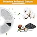 Carbon Replacement Filters for Pet Fountain - 6 Packs Concentrated Carbon Technology Filters for MOSPRO Cat and Dog Automatic Flower Water Dispenser