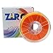 ZIRO Fluorescence PLA Filament 1.75mm, Luminous ONLY by UV Light, Glow Effect 3D Printer Filament PLA,1KG Spool, Dimensional Accuracy +/- 0.03mm, fit Most FDM 3D Printers, Fluo Orange
