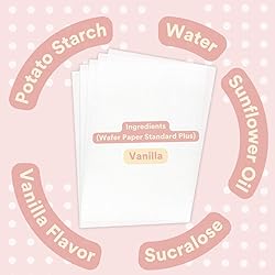 Printable Edible Wafer Paper Sheets from paper2eat